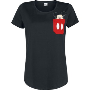 T-shirt Myszka Miki I Minnie z bawełny z krótkim rękawem w stylu casual