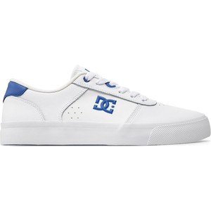DC Shoes Sneakersy DC Teknic ADYS300763 White/Blue WBL