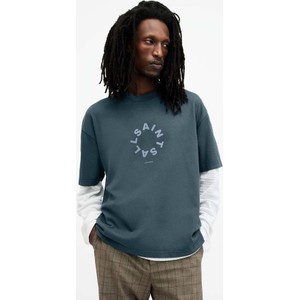 T-shirt AllSaints z krótkim rękawem z bawełny z nadrukiem