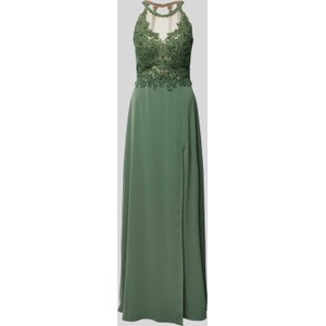 Zielona sukienka V.m. bez rękawów z okrągłym dekoltem