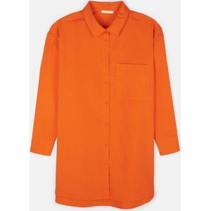 Pomarańczowa koszula Gate z bawełny z długim rękawem