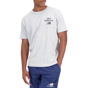T-shirt New Balance z tkaniny z krótkim rękawem