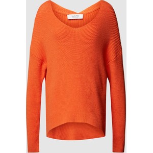 Pomarańczowy sweter Peek&Cloppenburg w stylu casual