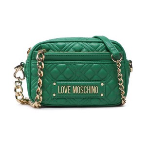 Zielona torebka Love Moschino średnia na ramię