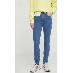 Niebieskie jeansy Calvin Klein w stylu casual z bawełny