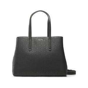 Czarna torebka Calvin Klein duża na ramię matowa
