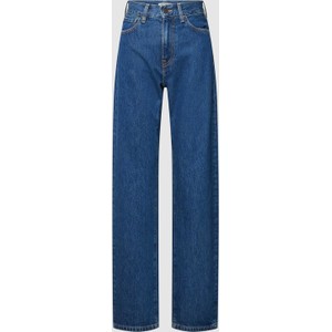 Granatowe jeansy Carhartt WIP z bawełny