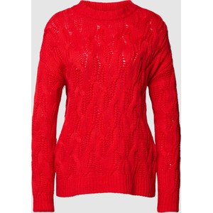 Czerwony sweter S.Oliver z wełny