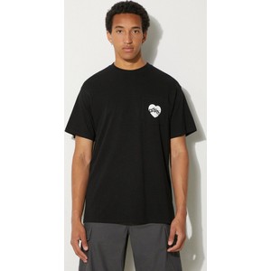 Czarny t-shirt Carhartt WIP z krótkim rękawem w stylu casual