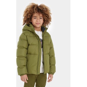 Zielona kurtka dziecięca Tommy Hilfiger dla chłopców