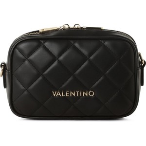 Czarna torebka Valentino na ramię ze skóry w wakacyjnym stylu