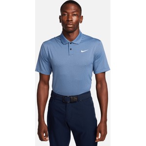 Niebieska koszulka polo Nike z krótkim rękawem
