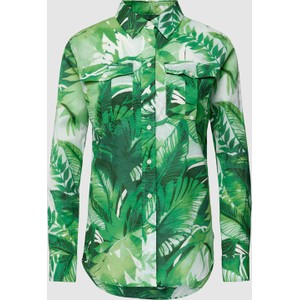 Zielona koszula Ralph Lauren z bawełny z kołnierzykiem