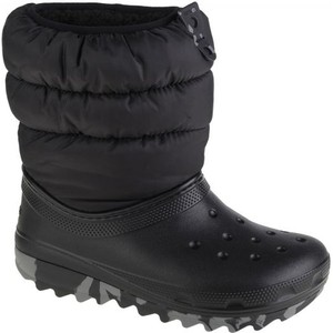 Czarne buty dziecięce zimowe Crocs
