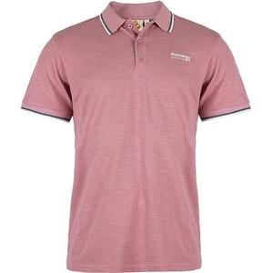 Różowa koszulka polo Roadsign w stylu casual z bawełny