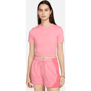 Różowa bluzka Nike z dżerseju