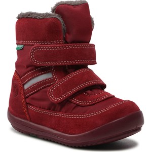 Czerwone buty dziecięce zimowe Kickers
