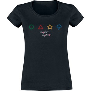 Czarny t-shirt Emp z bawełny z okrągłym dekoltem