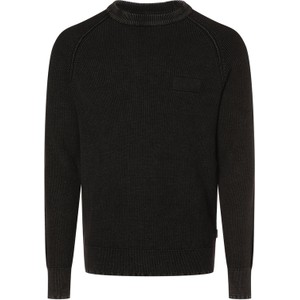 Czarny sweter Jack & Jones w stylu casual z okrągłym dekoltem z bawełny