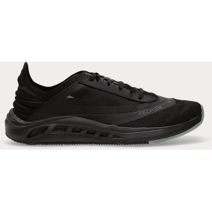 Czarne buty sportowe 4F w sportowym stylu sznurowane