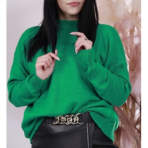 Zielony sweter Pantofelek24.pl w stylu klasycznym