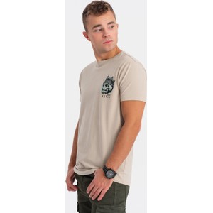 T-shirt Ombre z bawełny w młodzieżowym stylu z nadrukiem