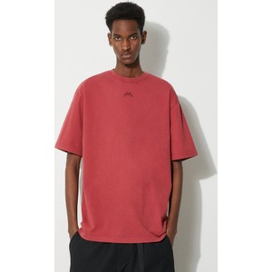 Czerwony t-shirt A-cold-wall* z krótkim rękawem z bawełny