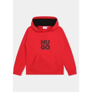 Czerwona bluza dziecięca Hugo Boss dla chłopców