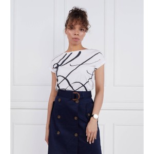 Bluzka Ralph Lauren z okrągłym dekoltem w młodzieżowym stylu z krótkim rękawem