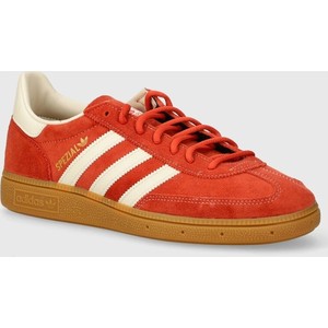 Czerwone buty sportowe Adidas Originals sznurowane