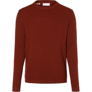 Sweter Selected z okrągłym dekoltem w stylu casual z bawełny