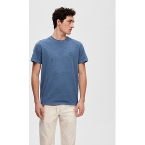 Niebieski t-shirt Selected Homme w stylu casual