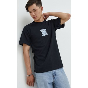 Czarny t-shirt HUF w młodzieżowym stylu