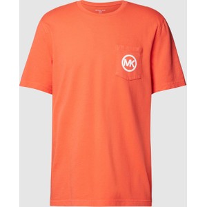 Pomarańczowy t-shirt Michael Kors z krótkim rękawem