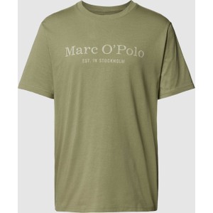 T-shirt Marc O'Polo z nadrukiem z bawełny z krótkim rękawem
