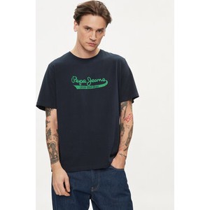 T-shirt Pepe Jeans w młodzieżowym stylu z krótkim rękawem