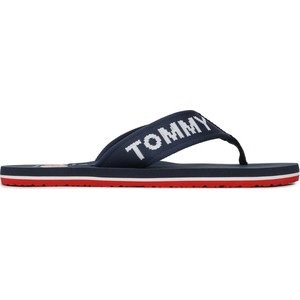 Granatowe buty letnie męskie Tommy Jeans w stylu casual