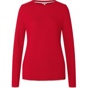 Czerwony sweter Timezone z bawełny