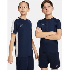 Niebieska koszulka dziecięca Nike z krótkim rękawem z dzianiny