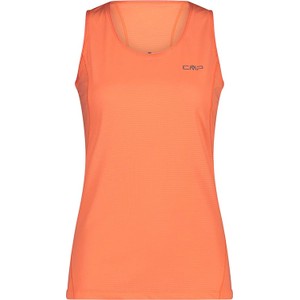 Pomarańczowa bluzka CMP z okrągłym dekoltem na ramiączkach w sportowym stylu