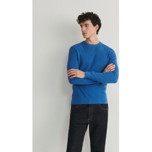 Niebieski sweter Reserved z bawełny