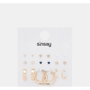 Sinsay - Kolczyki 6 pack - złoty