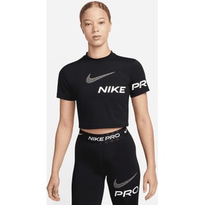 Czarny t-shirt Nike w sportowym stylu z krótkim rękawem
