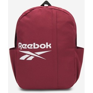 Czerwony plecak Reebok w sportowym stylu z nadrukiem