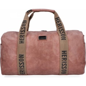 Brązowa torba podróżna Herisson ze skóry ekologicznej