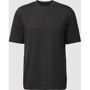 Czarny t-shirt Marc O'Polo z bawełny z krótkim rękawem