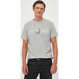 T-shirt Plein Sport z krótkim rękawem z bawełny w młodzieżowym stylu