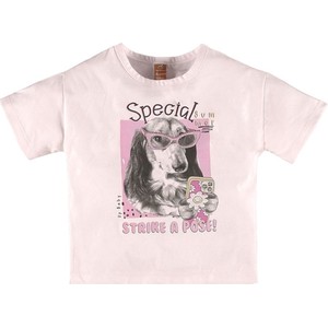 Różowa bluzka dziecięca Up Baby dla dziewczynek