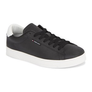 Tommy Jeans Sneakersy Tjm Leather Low Cupsole EM0EM01374 Czarny