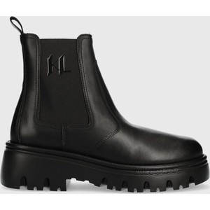 Czarne buty zimowe Karl Lagerfeld